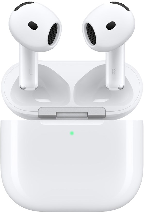 Apple Беспроводные наушники AirPods 4, (2024), Белый, с адаптивным шумоподавлением, White