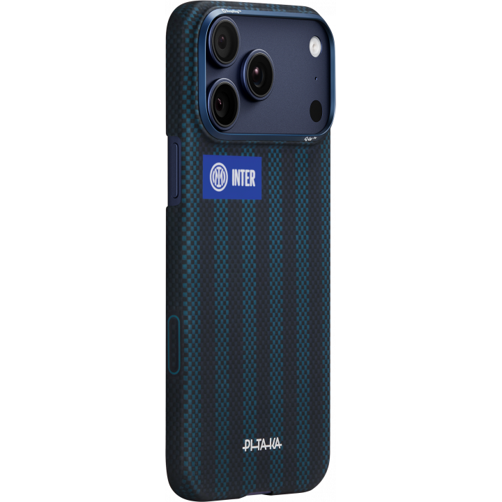 Ultra-Slim Case Pitaka 17 Pro Max, PitaTap, FC.Internazionzle Milano (Black-Blue)