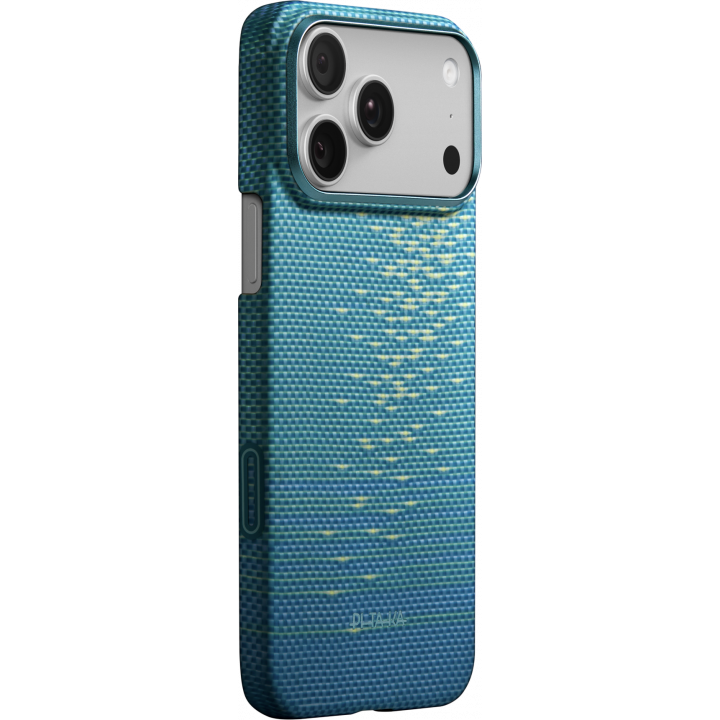 Ultra-Slim Case Pitaka 17 Pro Max, PitaTap, Lucid Blue (Blue)