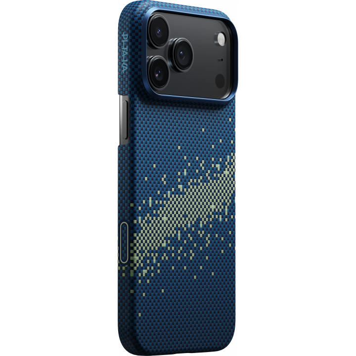 Ultra-Slim Case Pitaka 17 Pro Max, PitaTap, Milky Way Galaxy (Blue)